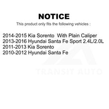 Charger l&#39;image dans la galerie, Front Rear Ceramic Brake Pads Kit For Kia Sorento Hyundai Santa Fe Sport