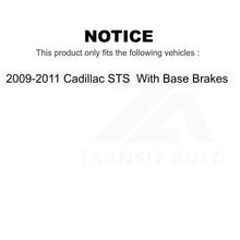 Charger l&#39;image dans la galerie, Front Rear Ceramic Brake Pads Kit For 2009-2011 Cadillac STS With Base Brakes