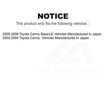 Charger l&#39;image dans la galerie, Front Rear Ceramic Brake Pad Kit For Toyota Camry Vehicles Manufactured In Japan