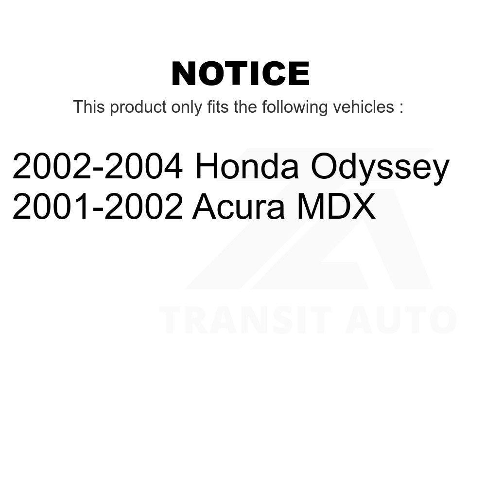 Front Rear Ceramic Brake Pads Kit For Honda Odyssey Acura MDX