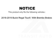 Load image into Gallery viewer, Front Rear Ceramic Brake Pads Kit For 18-19 Buick Regal TourX With Brembo Brakes