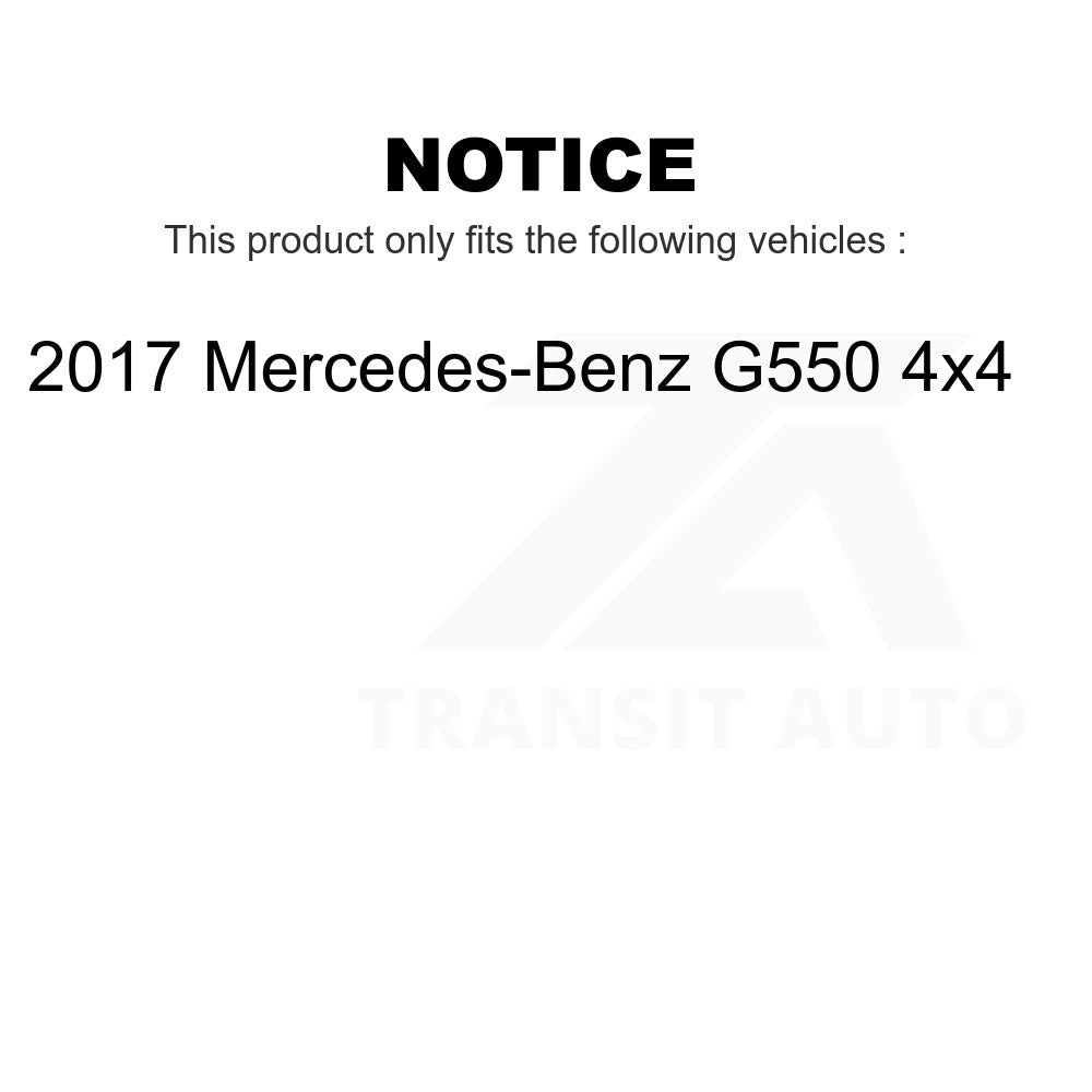 Front Rear Ceramic Brake Pads Kit For 2017 Mercedes-Benz G550 4x4