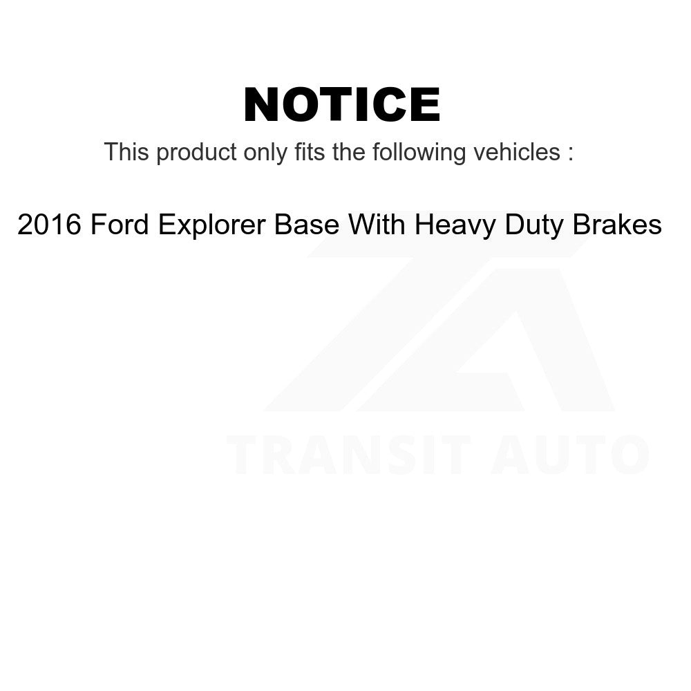 Front Rear Ceramic Brake Pads Kit For Ford Explorer Base With Heavy Duty Brakes