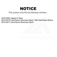 Load image into Gallery viewer, Rear Drilled Slot Brake Rotors Pair For Land Rover Discovery Sport Jaguar E-Pace