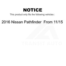 Charger l&#39;image dans la galerie, Front Drill Slot Brake Rotor Ceramic Pad Kit For 16 Nissan Pathfinder From 11 15