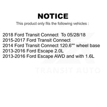 Charger l'image dans la galerie, Front Rear Drilled Slot Disc Brake Rotor Ceramic Pad Kit For Ford Escape Transit