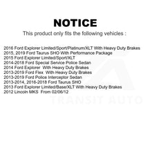 Charger l'image dans la galerie, Front Rear Drill Slot Brake Rotors Ceramic Pad Kit For Ford Explorer Taurus Flex