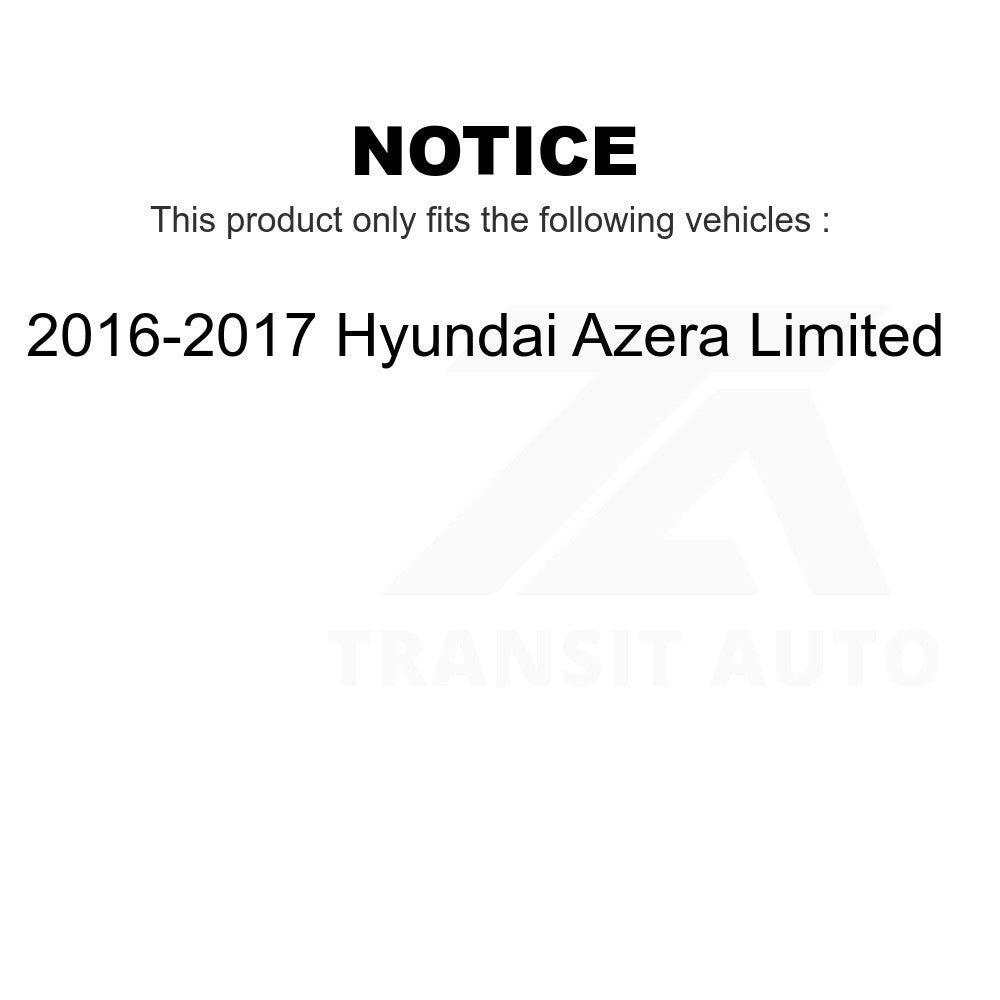 Front Rear Drill Slot Disc Brake Rotor Ceramic Pad Kit For Hyundai Azera Limited