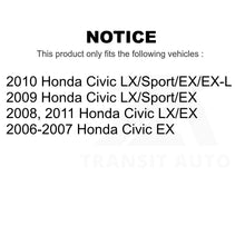 Load image into Gallery viewer, Front Rear Coated Drilled Slot Disc Brake Rotors Ceramic Pad Kit For Honda Civic