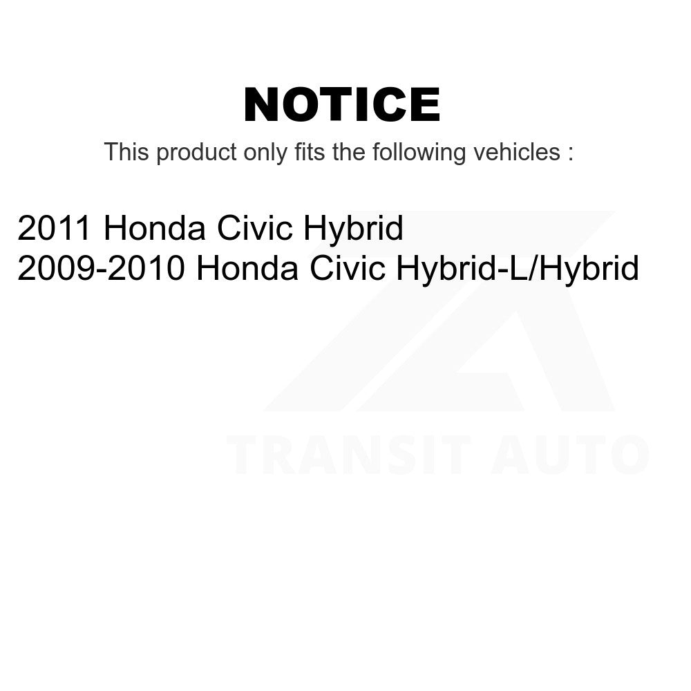 Front Rear Coated Drilled Slot Disc Brake Rotors Ceramic Pad Kit For Honda Civic