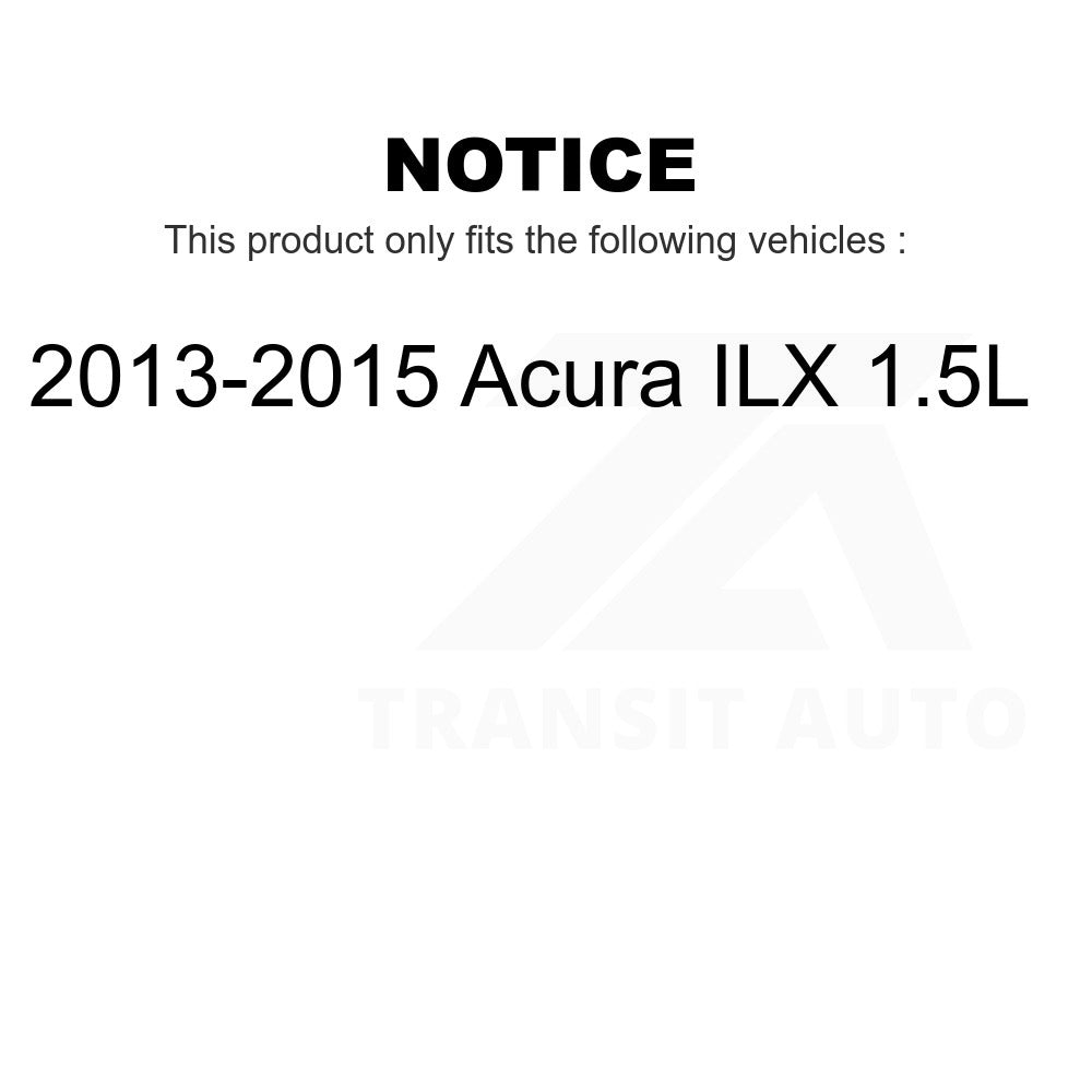 [Front+Rear] 2013-2015 Acura ILX 1.5L Performance Drilled & Slotted Brake Rotor & Ceramic Pads Kit For Max Braking