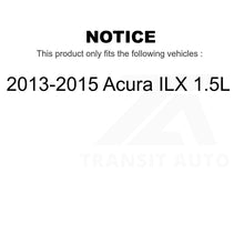 Load image into Gallery viewer, [Front+Rear] 2013-2015 Acura ILX 1.5L Performance Drilled &amp; Slotted Brake Rotor &amp; Ceramic Pads Kit For Max Braking