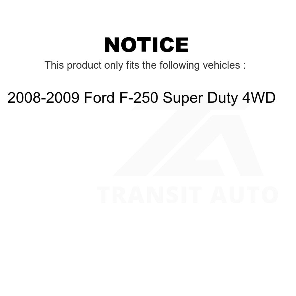 Front Rear Drill Slot Brake Rotors Ceramic Pad Kit For Ford F-250 Super Duty 4WD