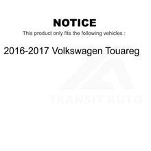 Charger l&#39;image dans la galerie, Kit de plaquettes de frein en céramique, Rotors de frein à fente avant percés pour Volkswagen Touareg 2016 – 2017 