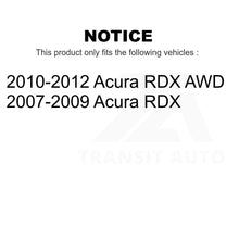 Charger l&#39;image dans la galerie, Rear Coated Drilled Slotted Disc Brake Rotors And Ceramic Pads Kit For Acura RDX