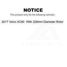 Charger l&#39;image dans la galerie, Front Coated Drilled Slotted Disc Brake Rotor And Ceramic Pad Kit For Volvo XC60