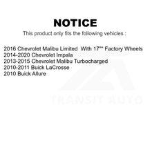 Charger l'image dans la galerie, Front Rear Drilled Slot Brake Rotors Ceramic Pad Kit For Chevrolet Malibu Impala