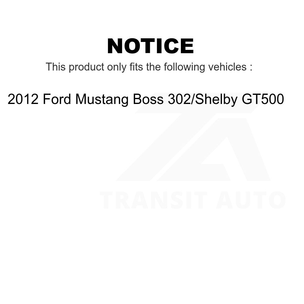 Front Rear Coated Drilled Slot Disc Brake Rotor Ceramic Pad Kit For Ford Mustang