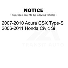 Charger l'image dans la galerie, Front Rear Drill Slot Disc Brake Rotor Ceramic Pad Kit For Honda Civic Acura CSX