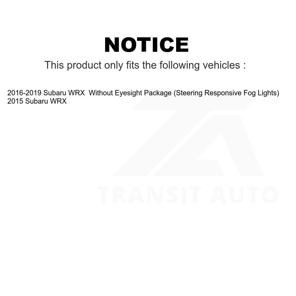 Front Rear Coated Drilled Slot Disc Brake Rotor & Ceramic Pad Kit For Subaru WRX