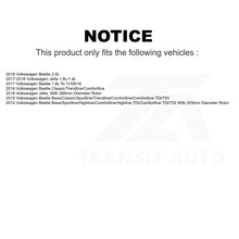 Charger l'image dans la galerie, Front Rear Drilled Slot Brake Rotors Ceramic Pad Kit For Volkswagen Jetta Beetle