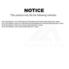 Load image into Gallery viewer, Front Rear Drilled Slot Disc Brake Rotors Ceramic Pad Kit For Mazda 3 Sport 2.5L