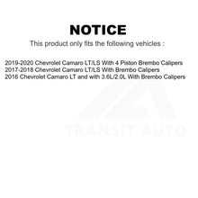 Charger l'image dans la galerie, Front Rear Coat Drill Slot Disc Brake Rotor Ceramic Pad Kit For Chevrolet Camaro