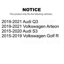 Charger l'image dans la galerie, Front Rear Drill Slot Brake Rotors Ceramic Pad Kit For Audi Volkswagen Golf R S3