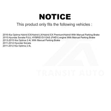 Charger l'image dans la galerie, Front Rear Drill Slot Brake Rotors Ceramic Pad Kit For Hyundai Sonata Kia Optima