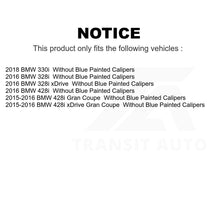 Load image into Gallery viewer, Front Rear Coated Drilled Slotted Disc Brake Rotors Ceramic Pad Kit For BMW 330i