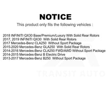 Charger l'image dans la galerie, Front Rear Drill Slot Brake Rotors Ceramic Pad Kit For Mercedes-Benz GLA250 QX30