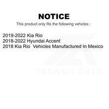 Load image into Gallery viewer, Front Rear Drilled Slot Brake Rotor &amp; Ceramic Pad Kit For Hyundai Accent Kia Rio