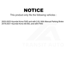 Load image into Gallery viewer, Front Rear Coated Drilled Slot Disc Brake Rotor Ceramic Pad Kit For Hyundai Kona