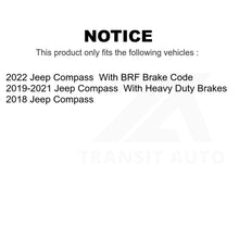 Load image into Gallery viewer, Front Rear Coated Drilled Slot Disc Brake Rotor Ceramic Pad Kit For Jeep Compass