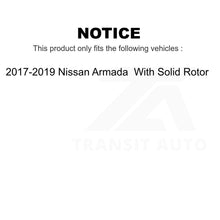 Charger l'image dans la galerie, Front Rear Coated Drill Slot Disc Brake Rotors Ceramic Pad Kit For Nissan Armada