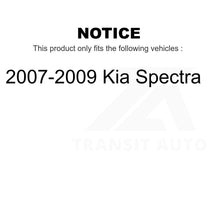 Charger l'image dans la galerie, Front Rear Semi-Metallic Brake Pads And Drum Shoes Kit For 2007-2009 Kia Spectra