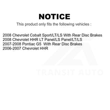 Charger l'image dans la galerie, Front Rear Semi-Metallic Brake Pads &amp; Drum Shoes Kit For Chevrolet HHR Cobalt G5