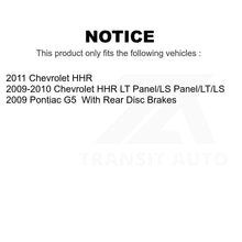 Charger l'image dans la galerie, Front Rear Semi-Metallic Brake Pads &amp; Drum Shoe Kit For Chevrolet HHR Pontiac G5