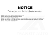 Charger l'image dans la galerie, Front Rear Semi-Metallic Brake Pads &amp; Drum Shoe Kit For Chevrolet Silverado 1500