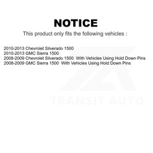 Charger l'image dans la galerie, Front Rear Semi-Metallic Brake Pads &amp; Drum Shoe Kit For Chevrolet Silverado 1500