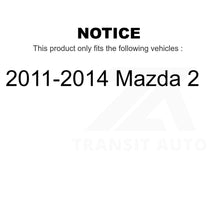 Charger l'image dans la galerie, Front Rear Semi-Metallic Brake Pads And Drum Shoes Kit For 2011-2014 Mazda 2