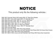 Charger l'image dans la galerie, Front Rear Semi-Metallic Brake Pads Drum Shoes Kit For Chevrolet C1500 K1500 GMC