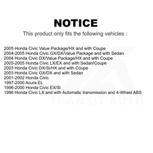 Charger l'image dans la galerie, Front Rear Semi-Metallic Brake Pads And Drum Shoes Kit For Honda Civic Acura EL