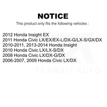 Charger l'image dans la galerie, Front Rear Semi-Metallic Brake Pads And Drum Shoes Kit For Honda Civic Insight