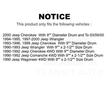 Load image into Gallery viewer, Front Rear Semi-Metallic Brake Pads And Drum Shoe Kit For Jeep Wrangler Cherokee