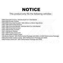 Charger l'image dans la galerie, Front Rear Semi-Metallic Brake Pads Drum Shoe Kit For Chevrolet Cavalier Pontiac