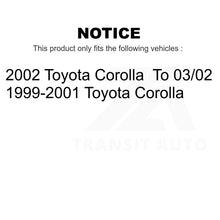 Load image into Gallery viewer, Front Rear Semi-Metallic Brake Pads And Drum Shoes Kit For Toyota Corolla