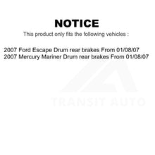 Charger l'image dans la galerie, Front Rear Semi-Metallic Brake Pads And Drum Shoes Kit For Ford Escape Mercury