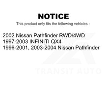 Load image into Gallery viewer, Front Rear Semi-Metallic Brake Pads Drum Shoe Kit For Nissan Pathfinder Infiniti