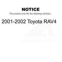 Charger l'image dans la galerie, Front Rear Semi-Metallic Brake Pads And Drum Shoes Kit For 2001-2002 Toyota RAV4